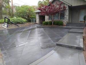 concrete driveway Tulsa after
